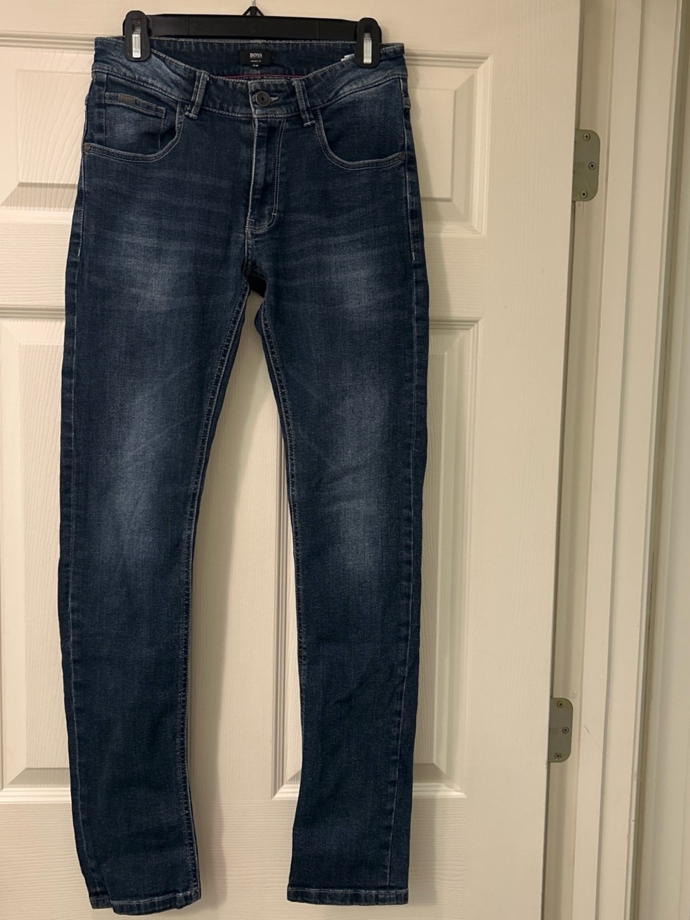 Hugo Boss boys Skinny Jeans in Dark Blue Wash